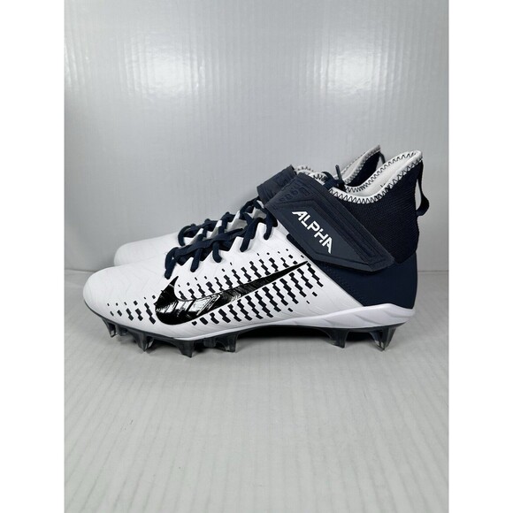 Nike Men’s 11 Alpha Menace Pro 2 MID Football Cleats BV3945-102 Navy White - Picture 3 of 8